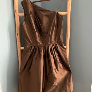 Carmen Marc Valvo One shoulder cocktail dress